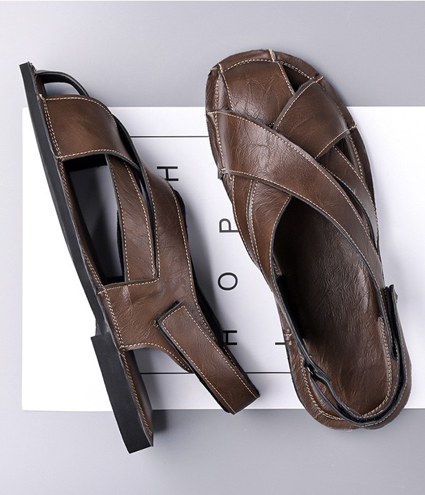 ⏰Last Day! 45% OFF 🔥TREKER®Men's Genuine Leather Orthopedic Outdoor Breathable  Sandals