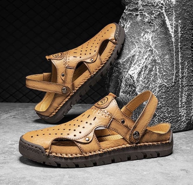 ⏰Last Day! 45% OFF  🔥GARB®Men's Handmade Breathable No-glue Orthopedic Sandals