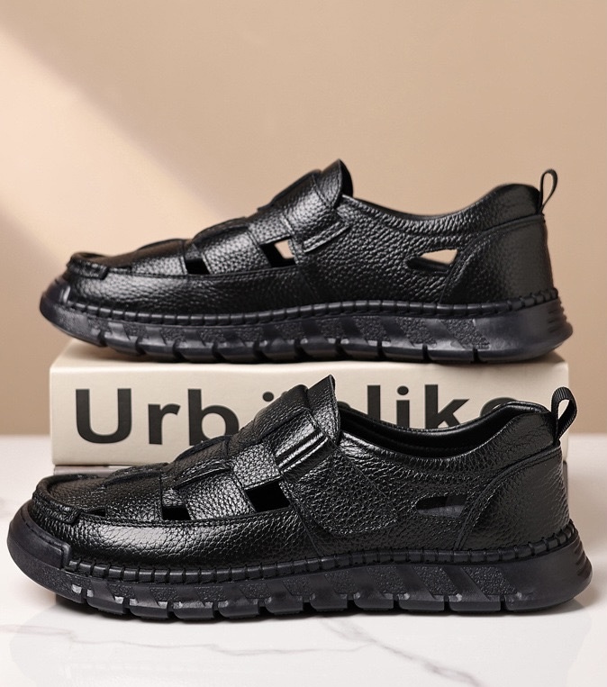 ⏰Last Day! 45% OFF 🔥TREKER®Men's Genuine Leather Orthopedic Outdoor Breathable  Sandals