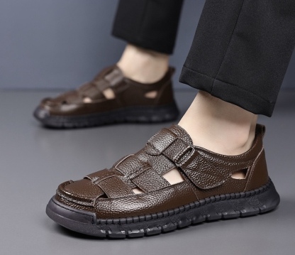 ⏰Last Day! 45% OFF 🔥TREKER®Men's Genuine Leather Orthopedic Outdoor Breathable  Sandals