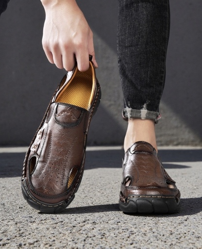 ⏰Last Day! 45% OFF  🔥GARB®Men's Handmade Cowhide Orthopedic Breathable Sandals