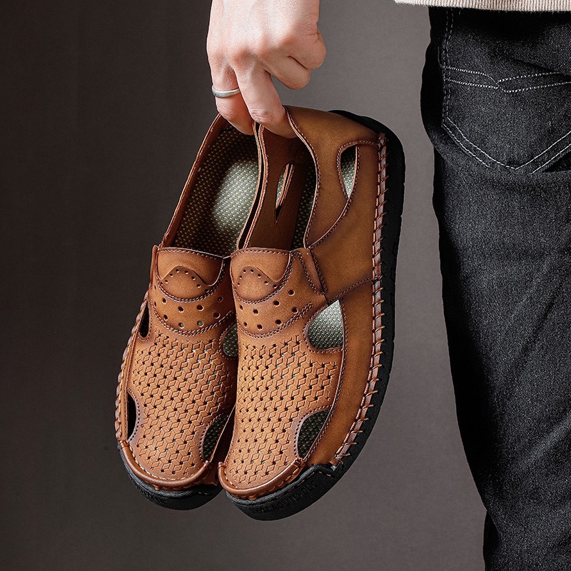 ⏰Last Day! 45% OFF  🔥TREKER®Men's Handmade Breathable No-glue Orthopedic Sandals