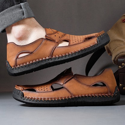 ⏰Last Day! 45% OFF  🔥TREKER®Men's Handmade Breathable No-glue Orthopedic Sandals