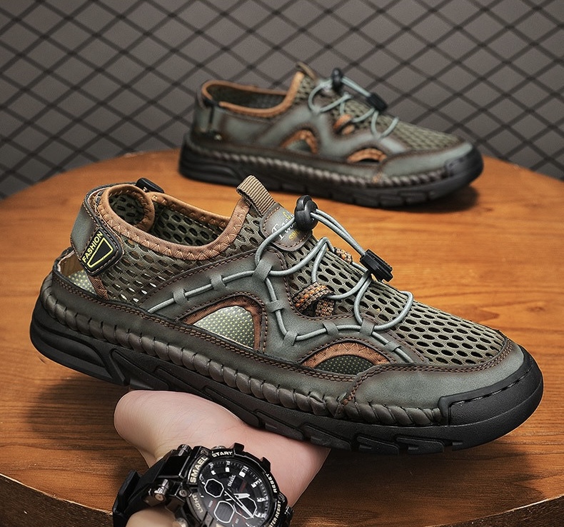 ⏰Last Day! 45% OFF  🔥GARB®Men's Handmade Breathable No-glue Orthopedic Sandals