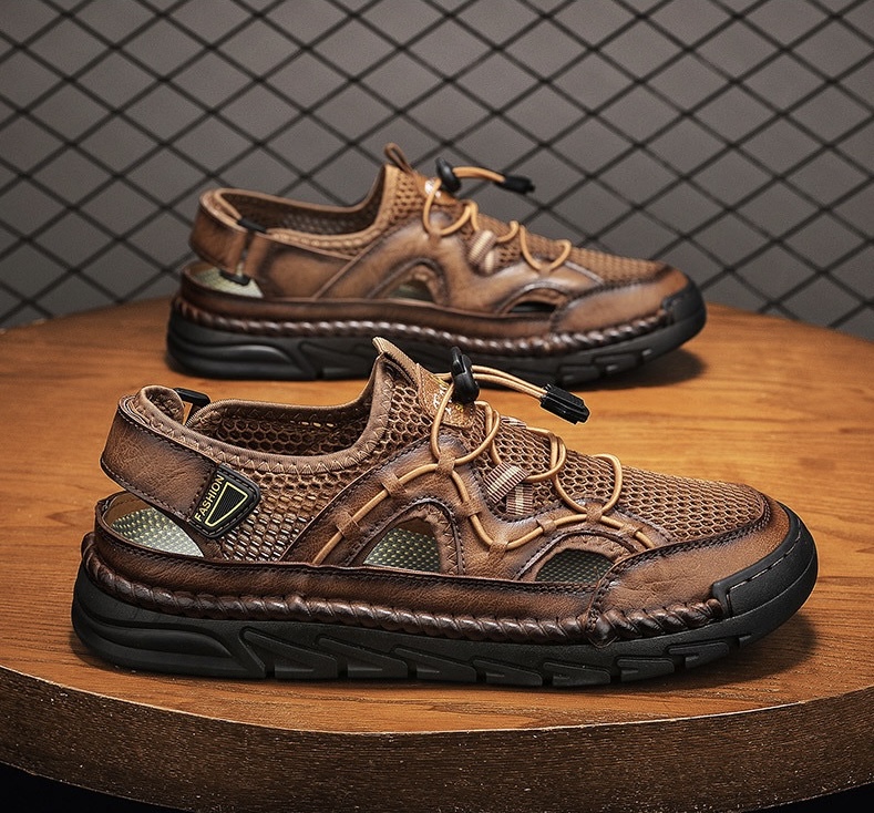 ⏰Last Day! 45% OFF  🔥GARB®Men's Handmade Breathable No-glue Orthopedic Sandals