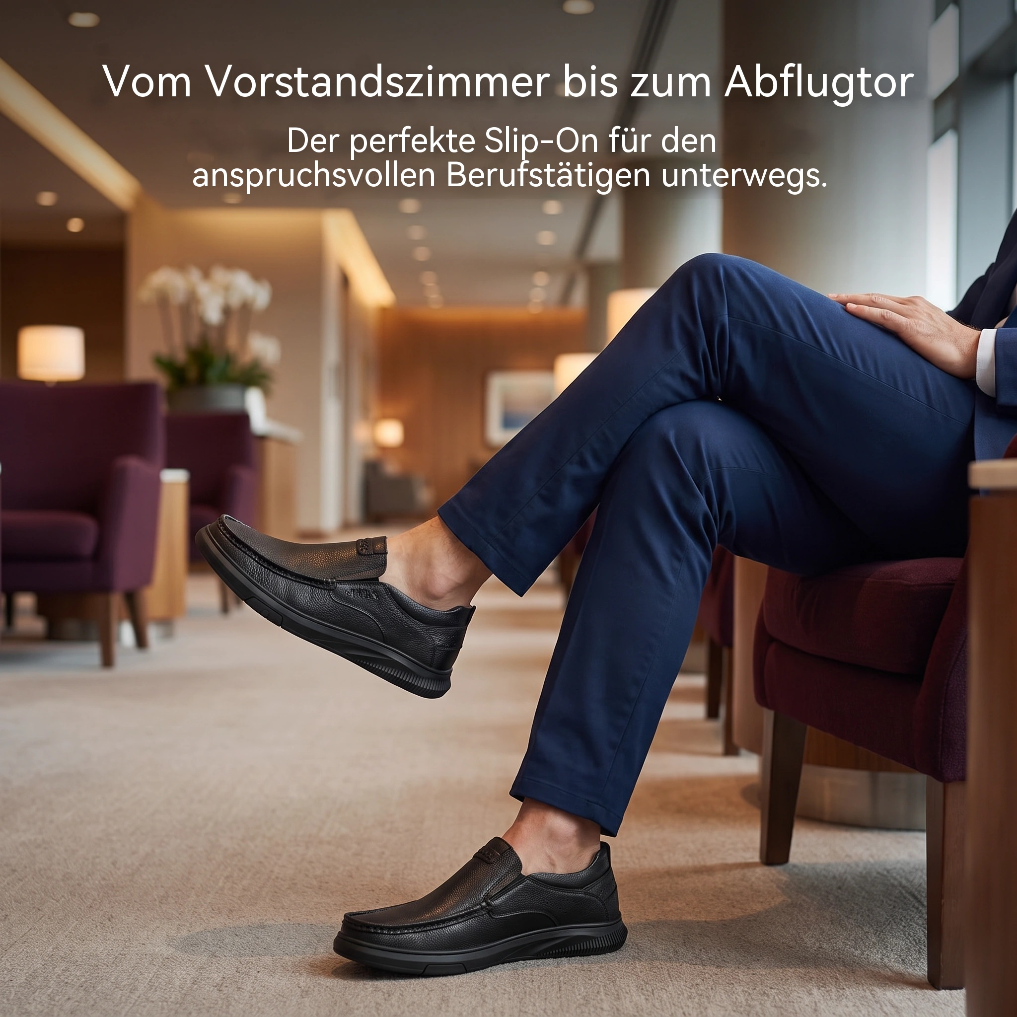   MANTRAFF® Smooth Leather Casual Loafer
