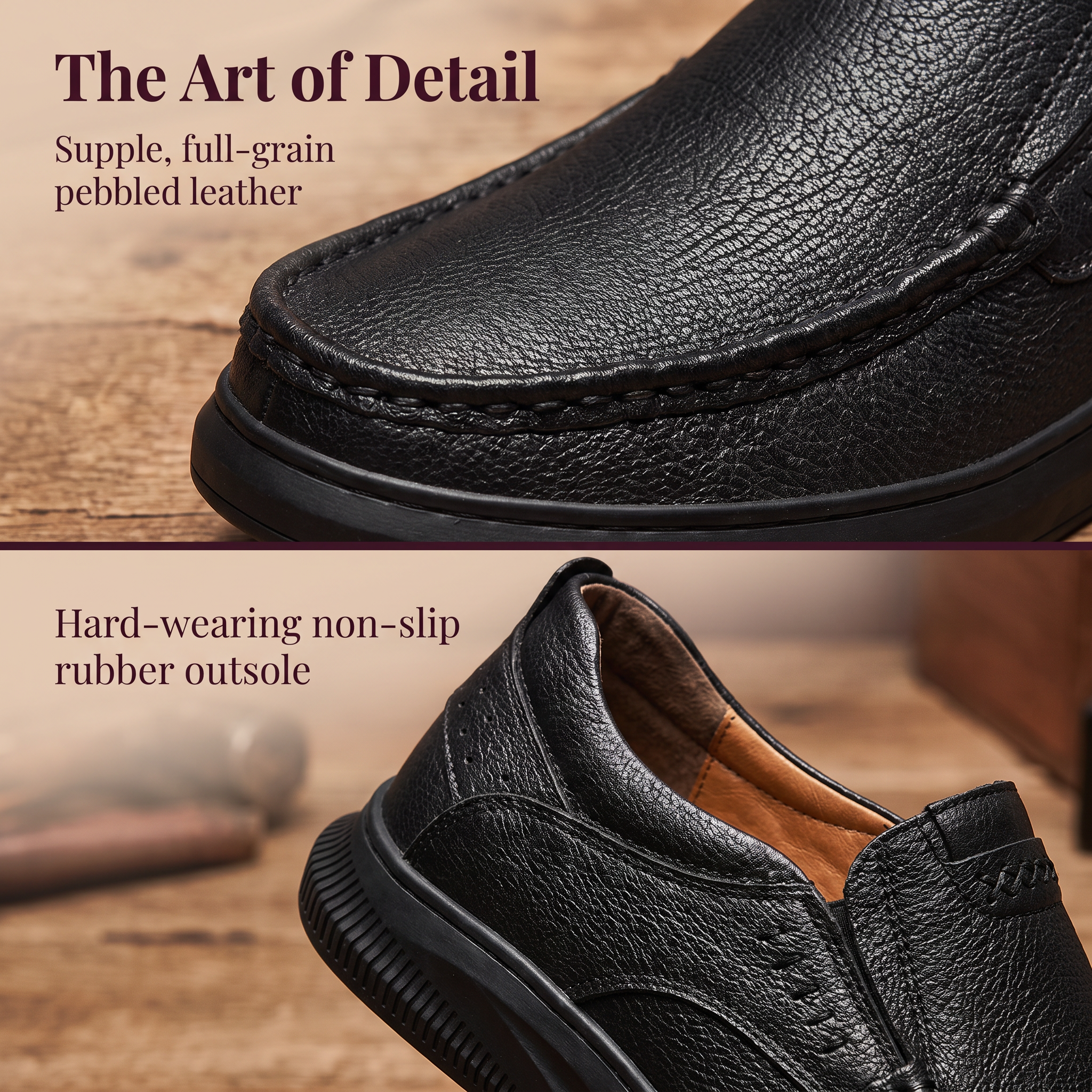 [Copy]⏰Last Day! 45% OFF 🔥TREKER® Hand Stitched Cowhide Slip-on