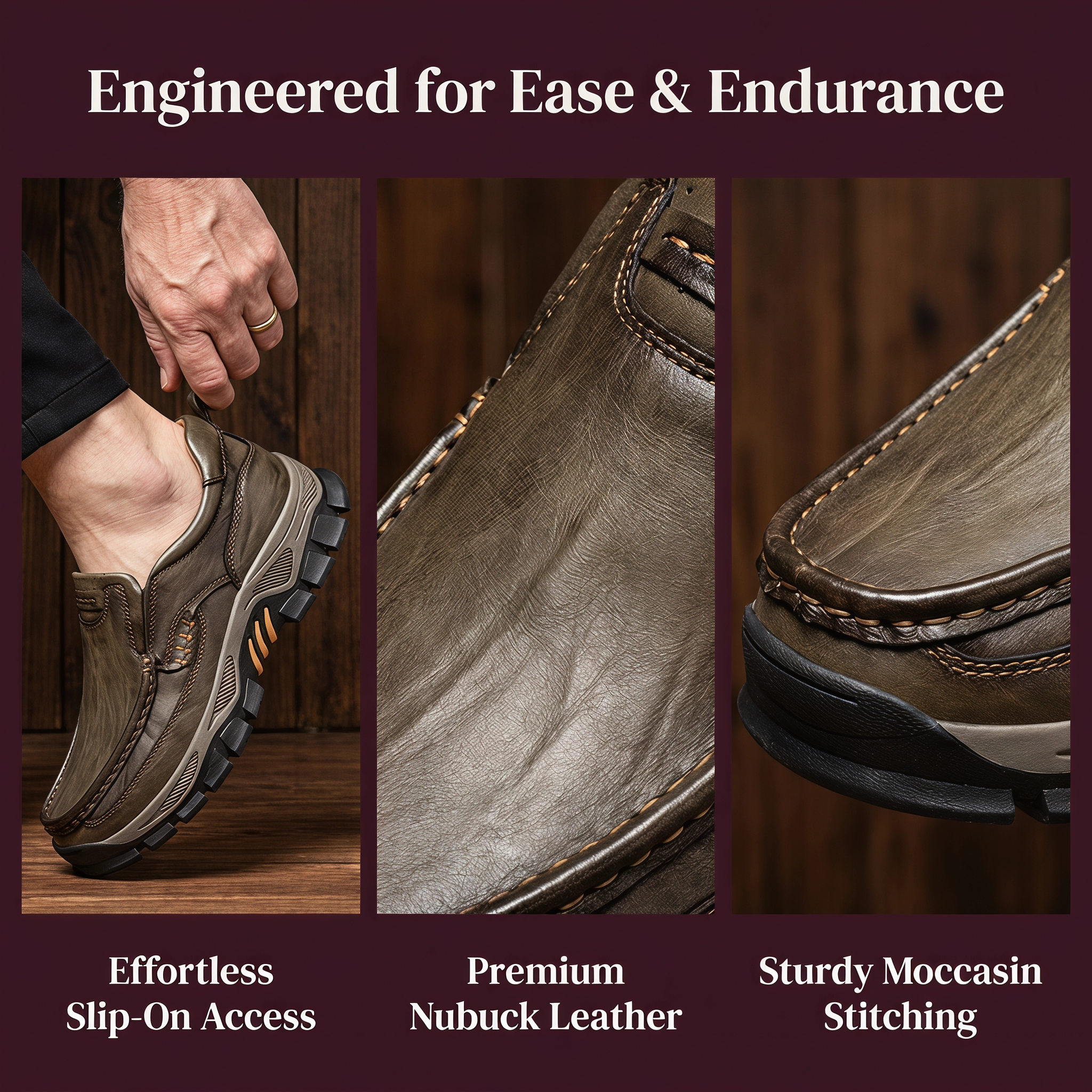 ⏰Last Day!45% OFF 🔥VELTOE® Men's Genuine Leather Walking Shoes