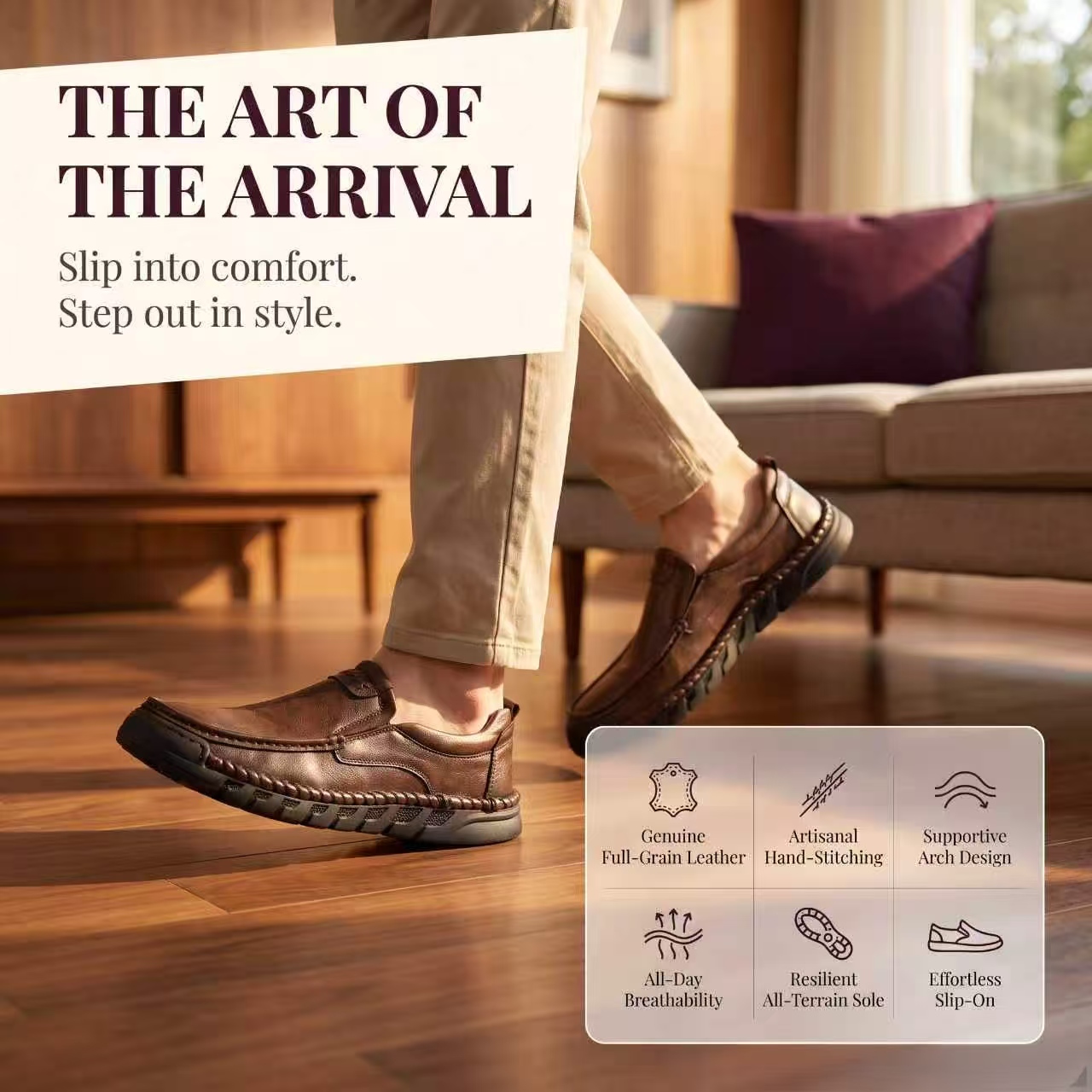 ⏰Last Day! 45% OFF 🔥TREKER®Artisan Weave Casual Leather Shoe