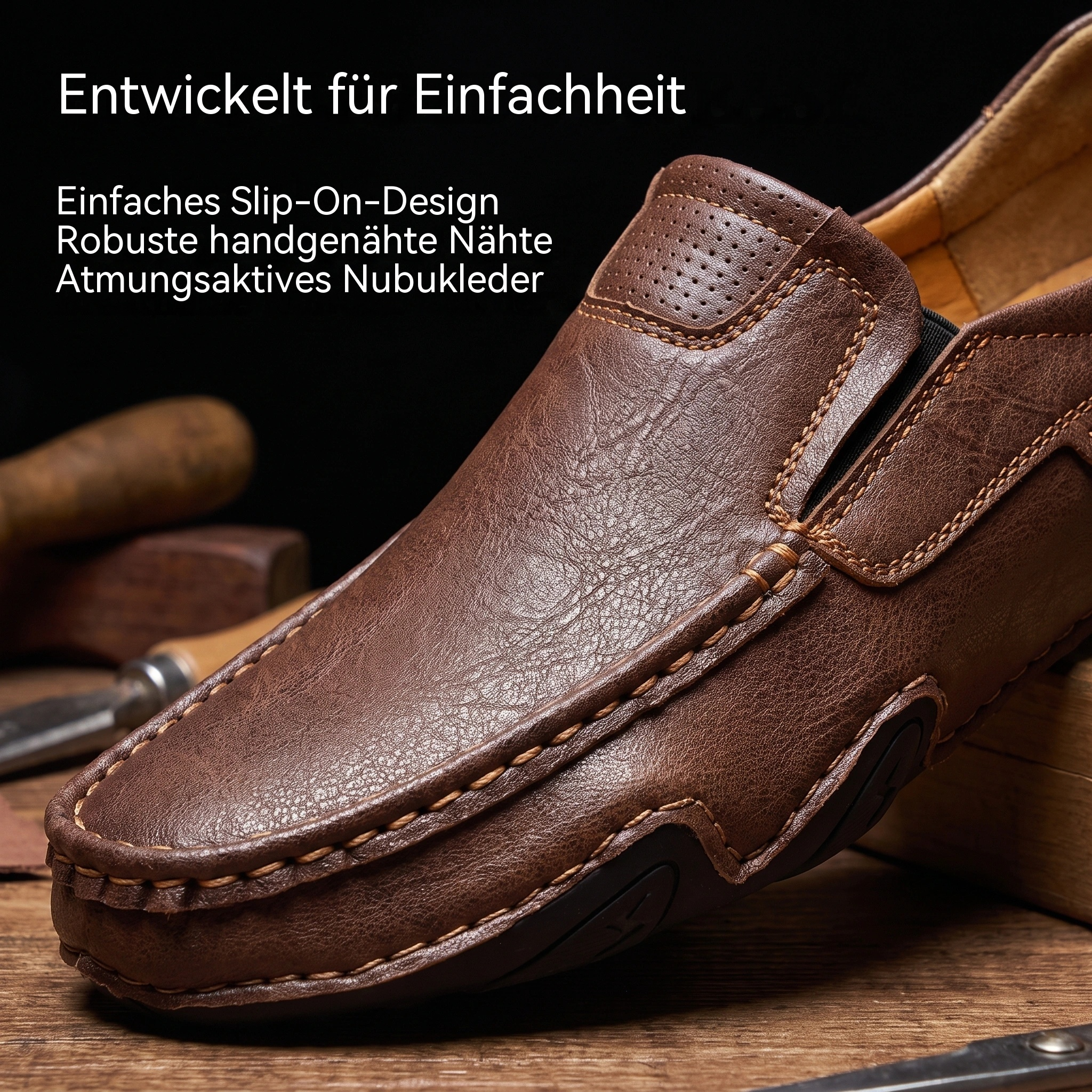   MANTRAFF®  Handcrafted Ortho Cowhide Loafers