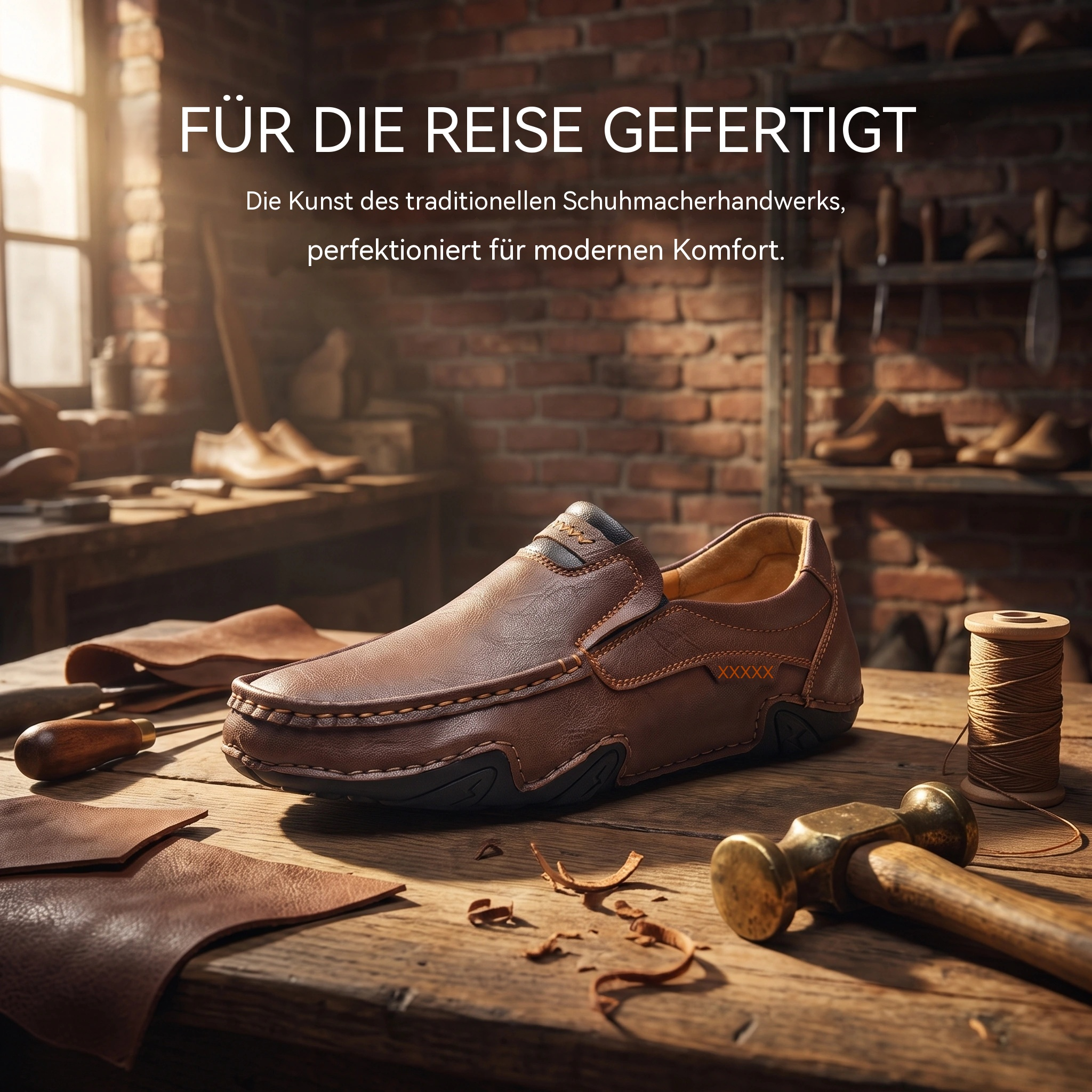  MANTRAFF®  Handcrafted Ortho Cowhide Loafers