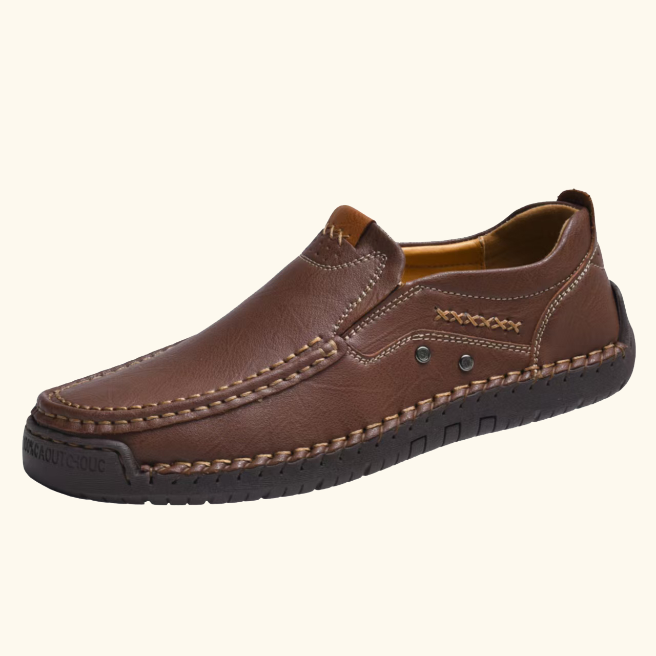 ⏰Last Day! 45% OFF 🔥TREKER®Handsewn Decor Stitch Cowhide Slip-on Shoes