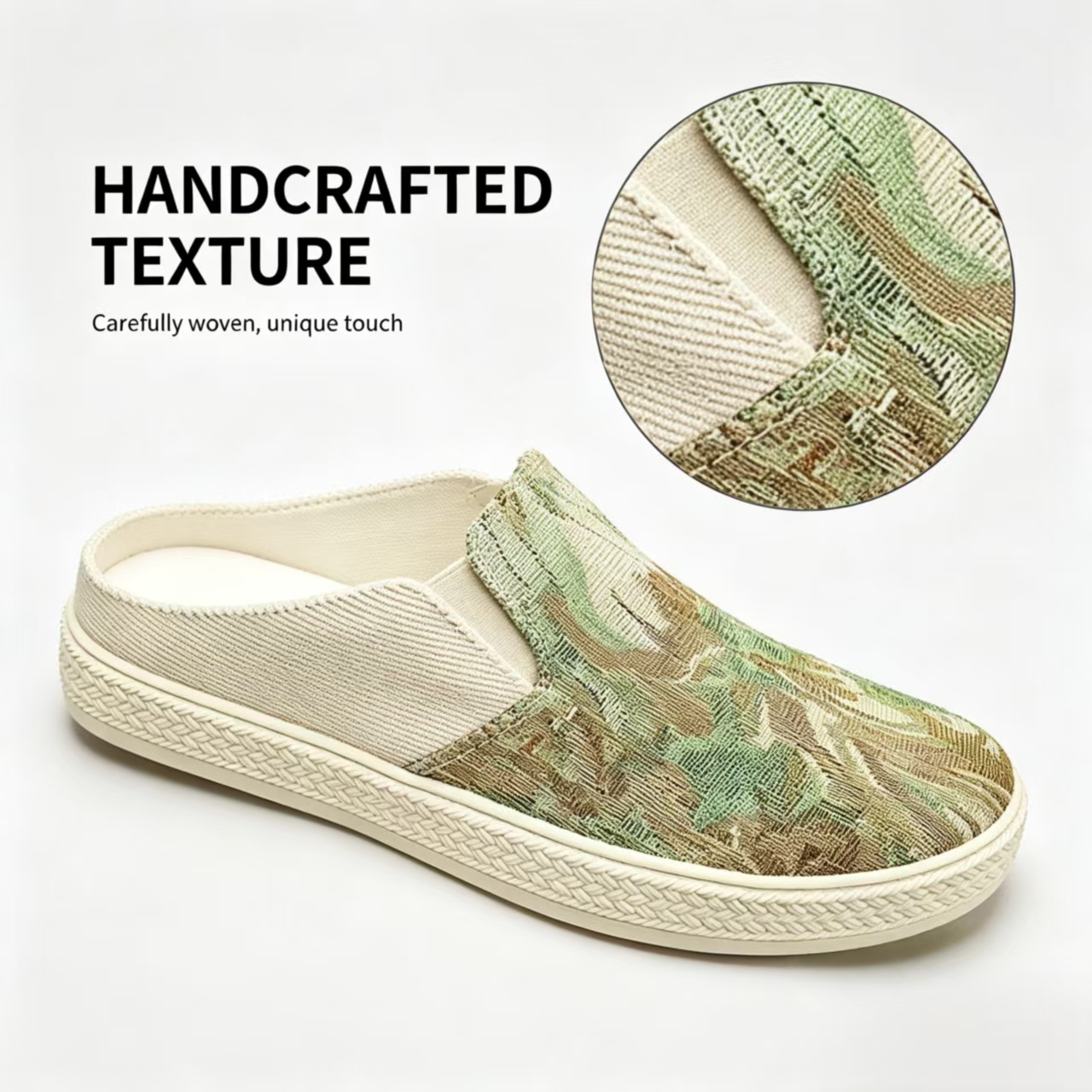 ⏰Last Day!45% OFF 🔥 PEAKER®Women’s Slip-On Printed Canvas Mule Sneakers