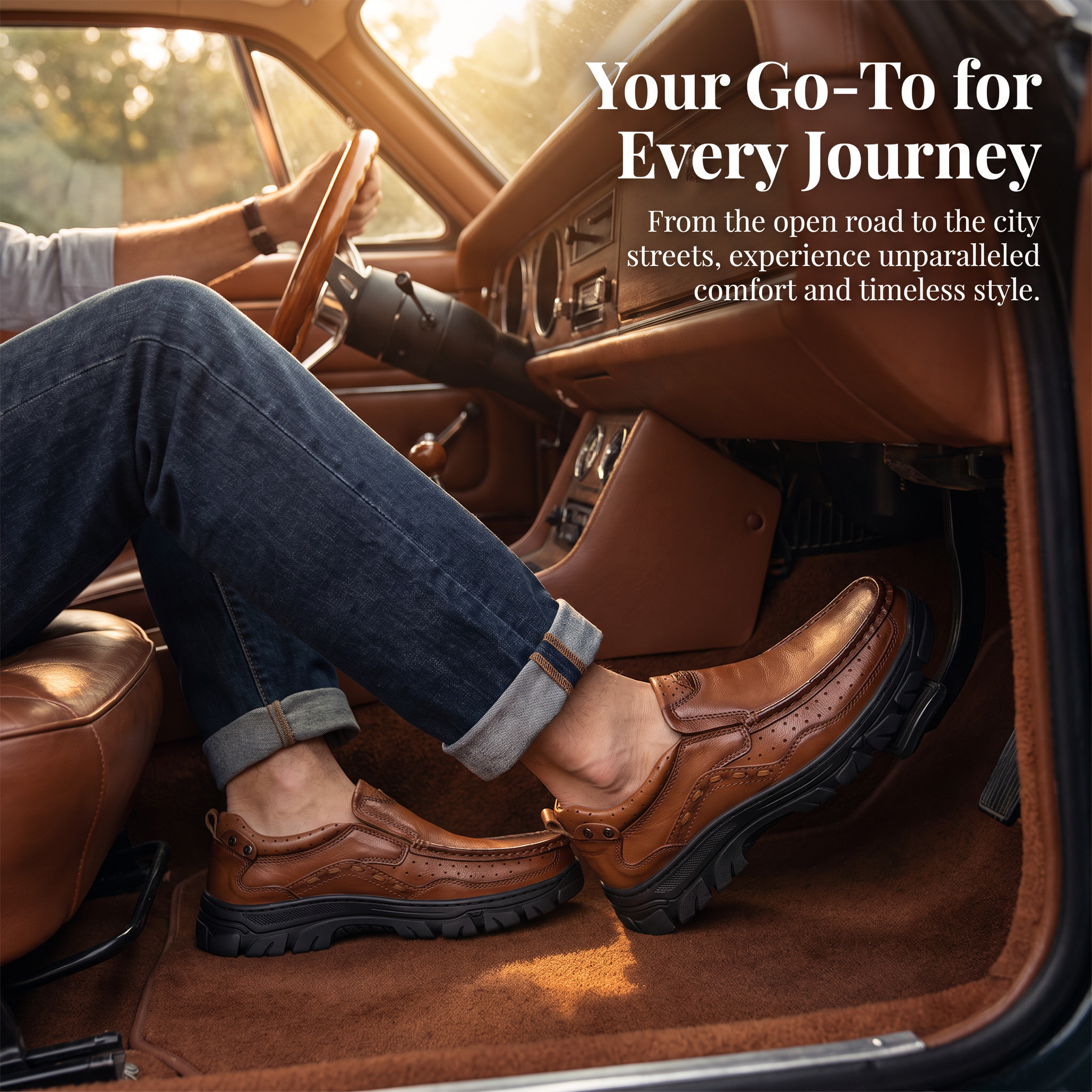 [Copy]⏰Last Day! 45% OFF 🔥TREKER® Hand-Stitched Cowhide Casual Loafer