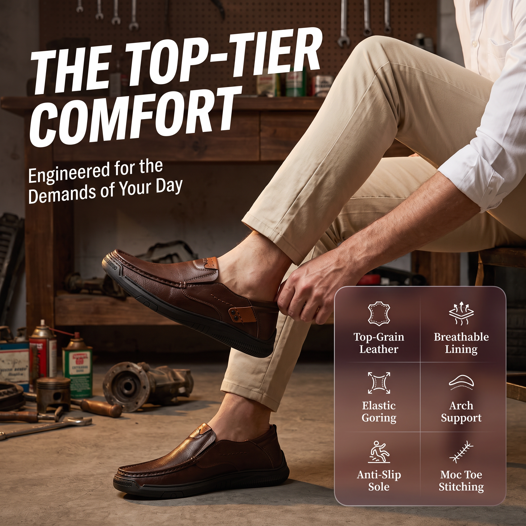 [Copy]⏰Last Day! 45% OFF 🔥TREKER® Smooth Leather Casual Loafer