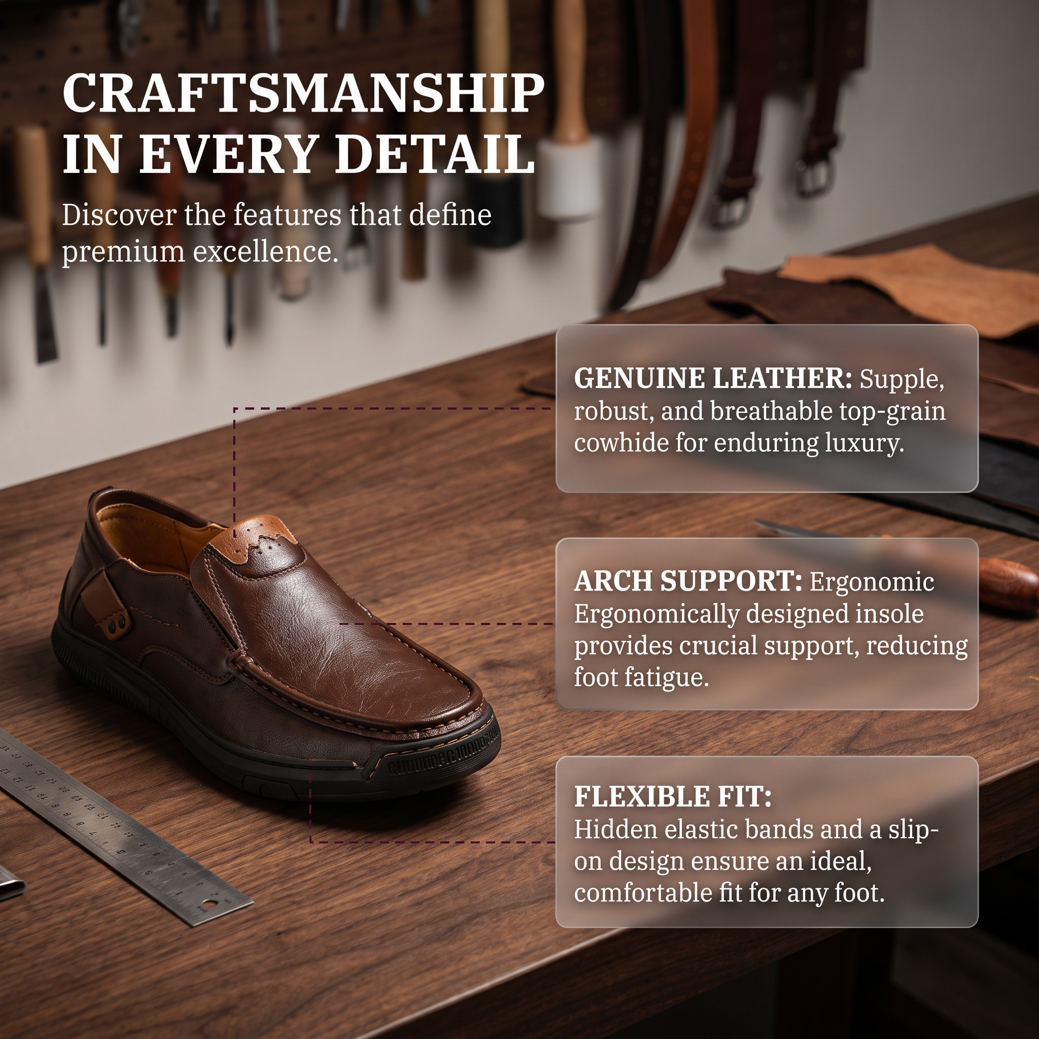 [Copy]⏰Last Day! 45% OFF 🔥TREKER® Smooth Leather Casual Loafer