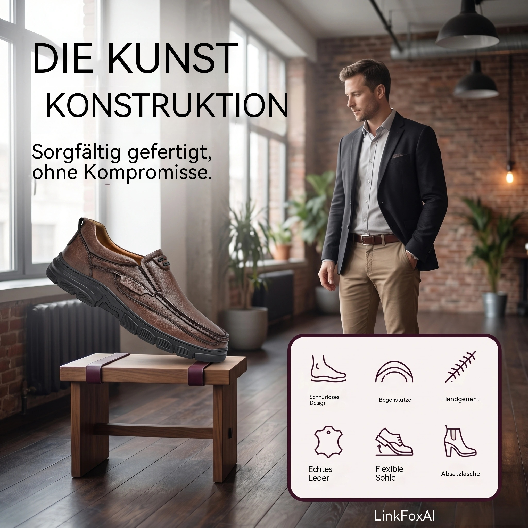   MANTRAFF®Daily Flex Leather Loafer