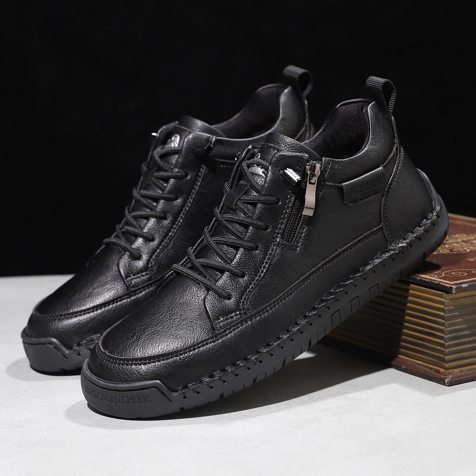 [Copy]⏰Last Day!45% OFF 🔥 PEAKER®Women's Handmade Genuine Leather Orthopedic Zipper Boots(详情未做)