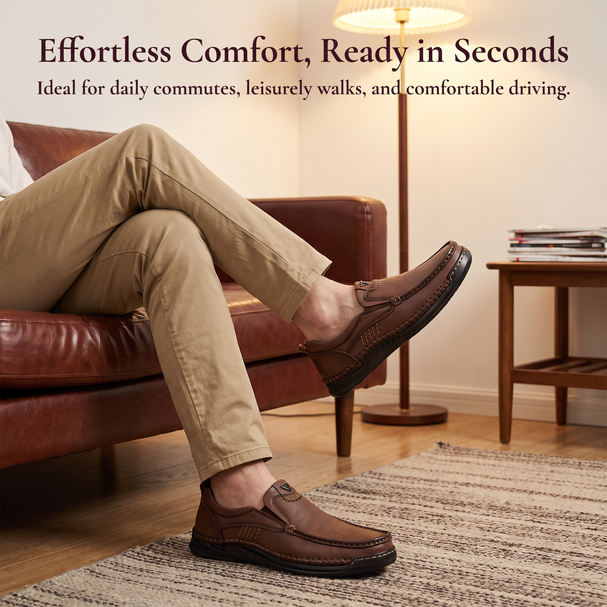 ⏰Last Day! 45% OFF 🔥TREKER®  Genuine Leather Rugged Slip-on