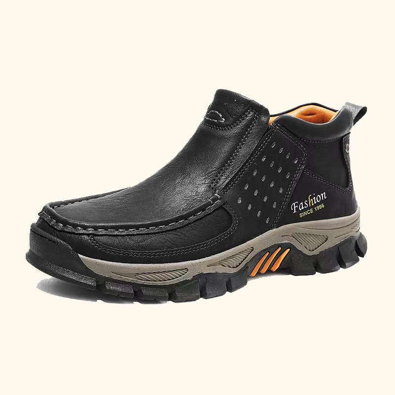 [Copy]  TREKER®Handsewn Decor Stitch Cowhide Slip-on Shoes