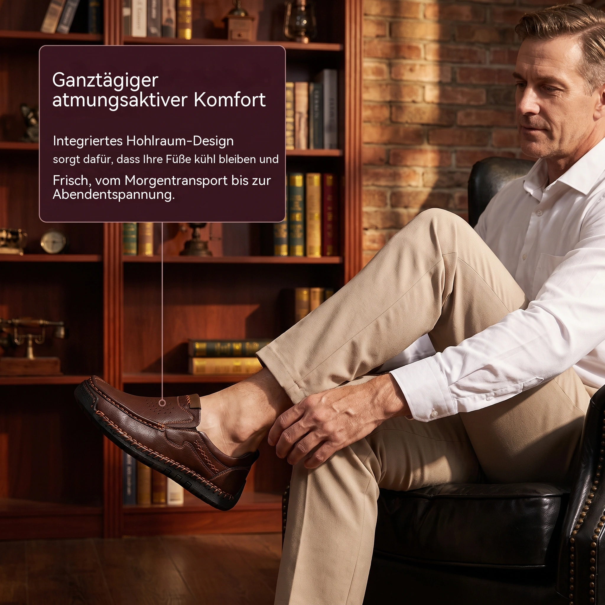   MANTRAFF® Hand Stitched Cowhide Slip-on