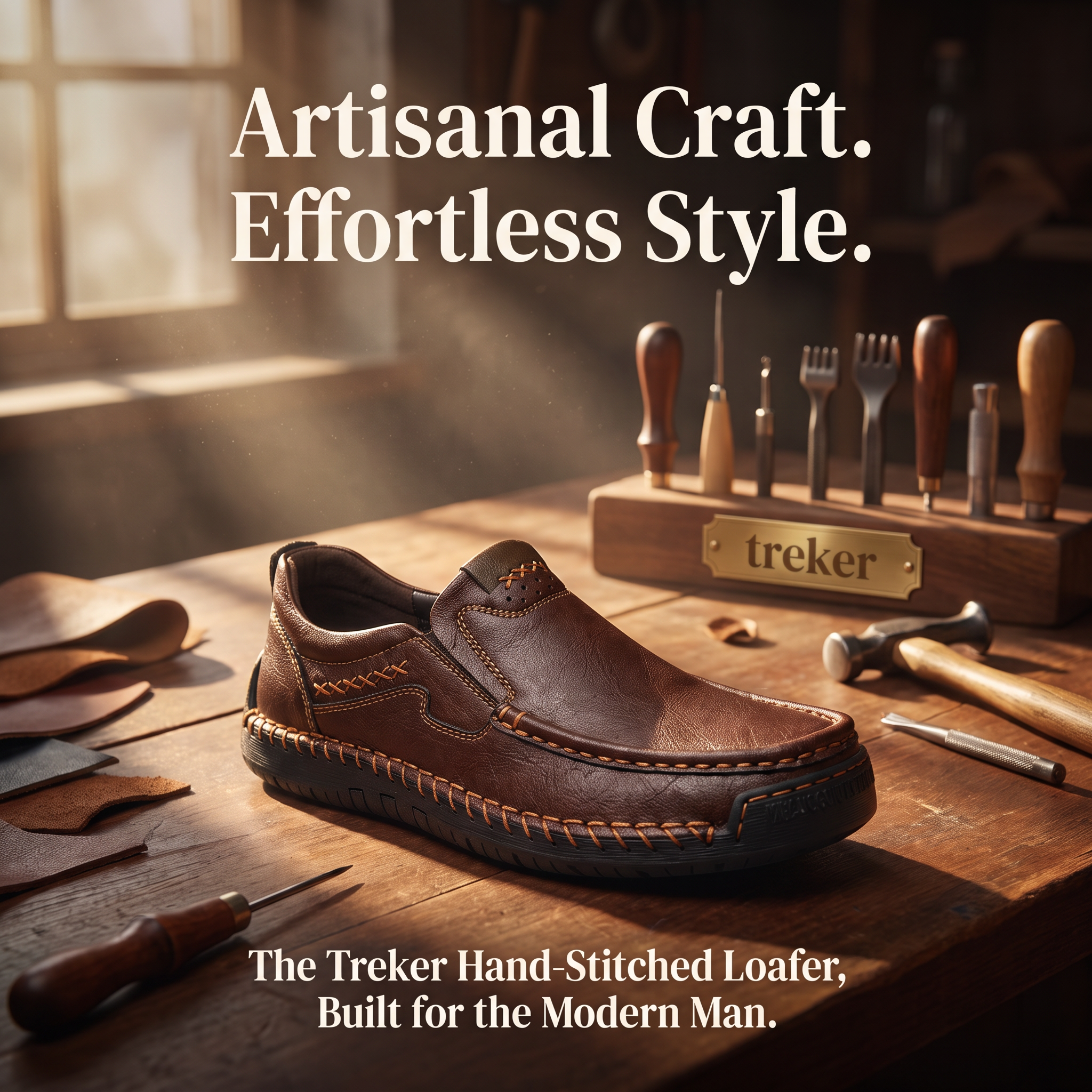 ⏰Last Day! 45% OFF 🔥TREKER® Hand Stitched Cowhide Slip-on