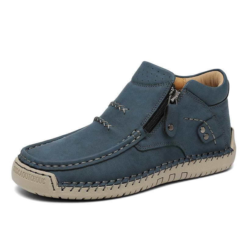 ⏰Last Day! 50% OFF 🔥Men's Handcrafted Genuine Leather Boots with Arch Support & Wide Toe Box