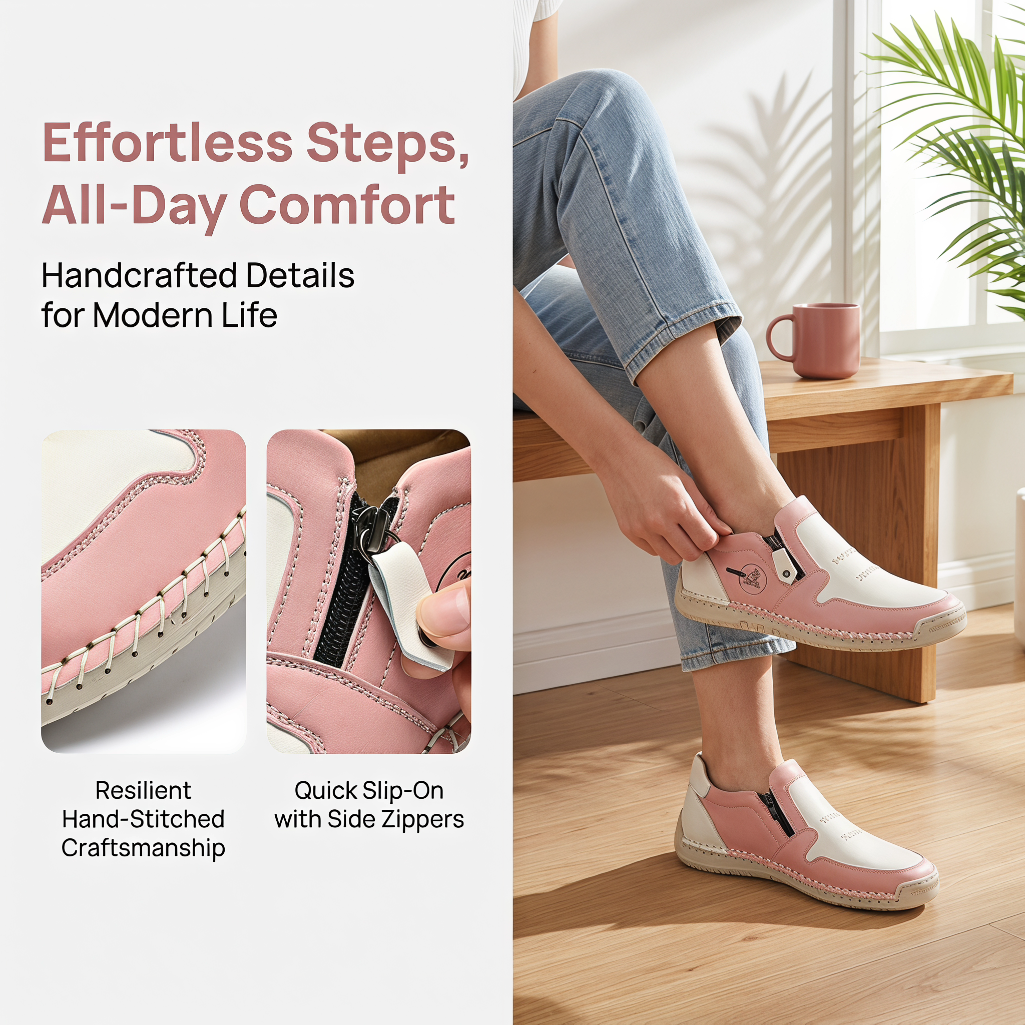 ⏰Promotion -45% OFF🔥TREKER®Women's Hand Stitched Slip-On Casual Driving Shoes