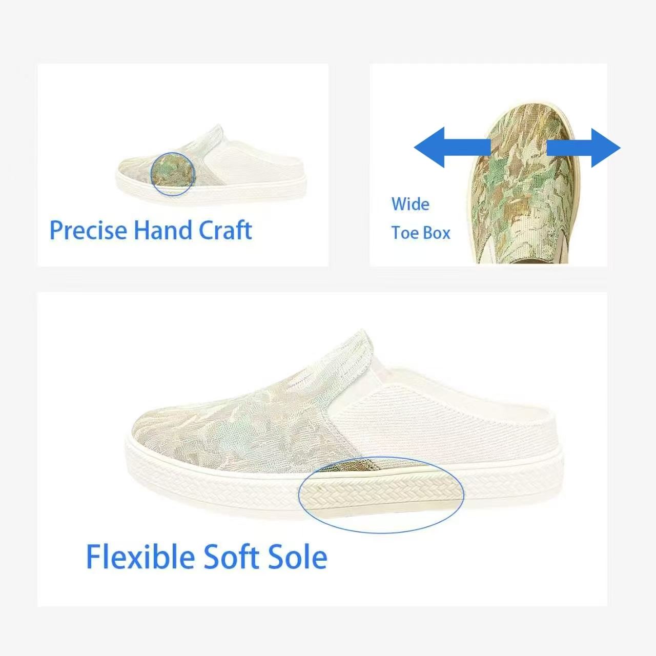 ⏰Last Day!45% OFF 🔥 TREKER®Women’s Slip-On Printed Canvas Mule Sneakers