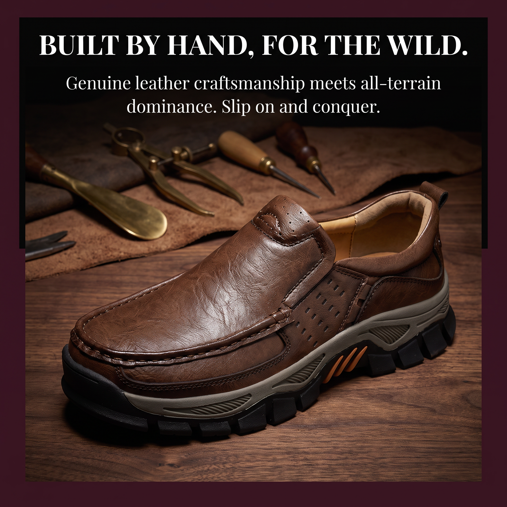 ⏰Last Day! 45% OFF 🔥TREKER®Men's Handmade Genuine Leather Orthopedic Walking shoes