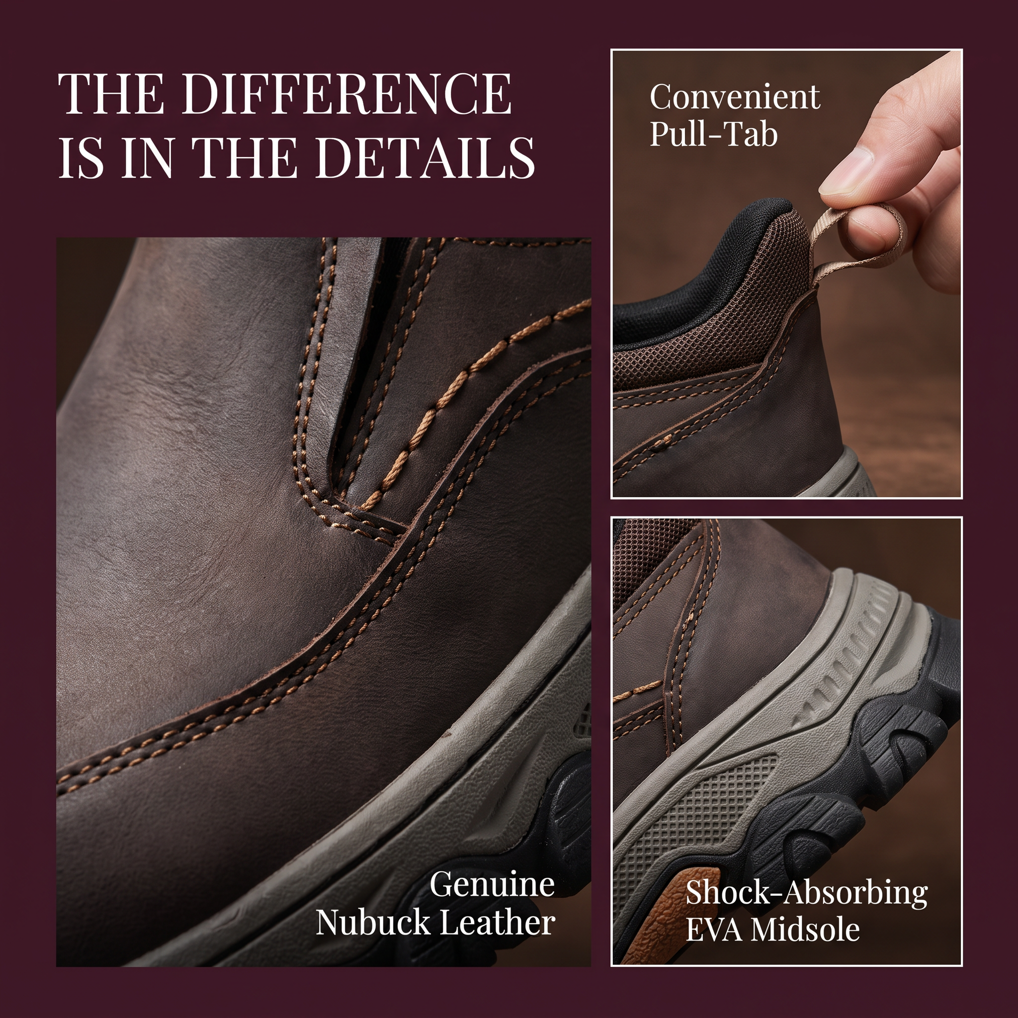 ⏰Last Day!45% OFF 🔥TREKER®  Men's Genuine Leather Orthopedic Walking Shoes