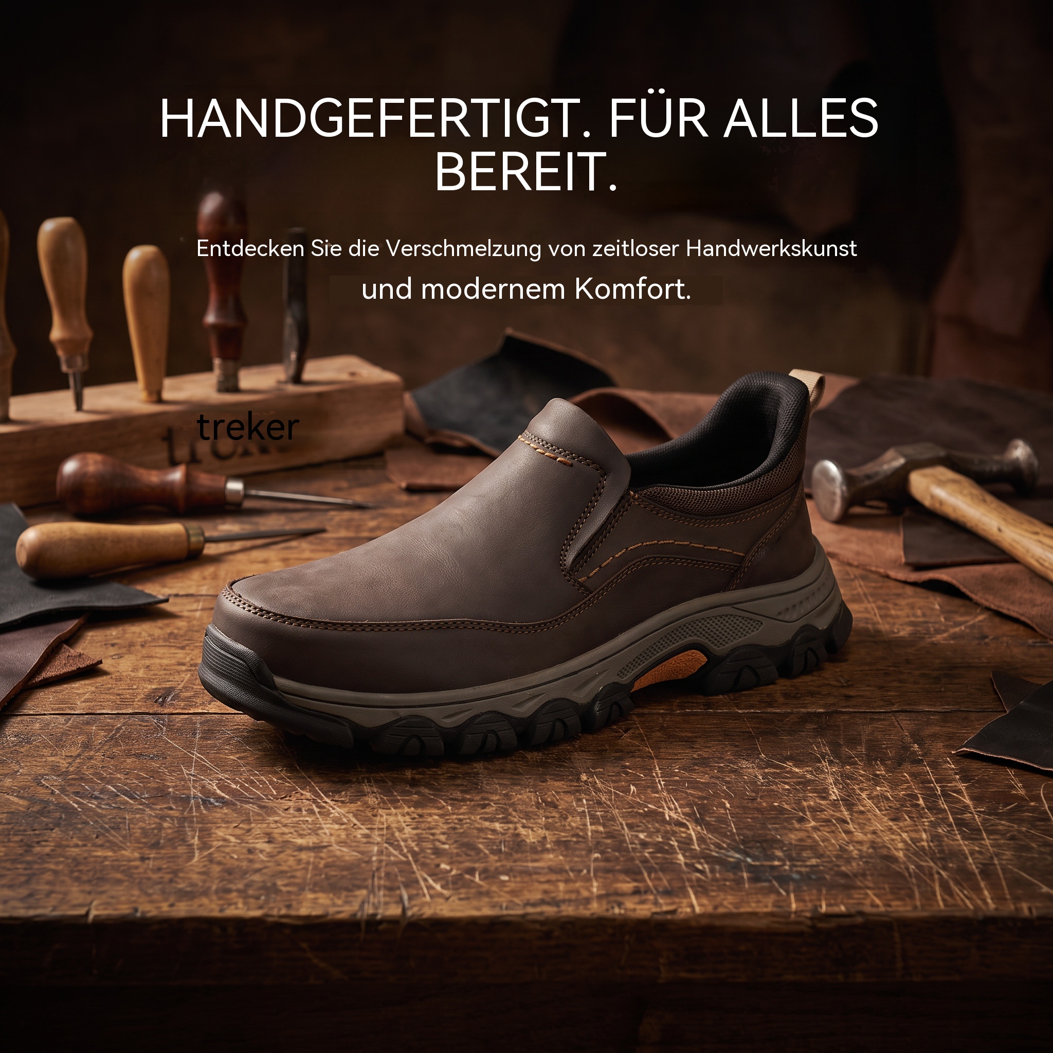 ⏰Last Day!45% OFF  TREKER®  Men's Genuine Leather Orthopedic Walking Shoes