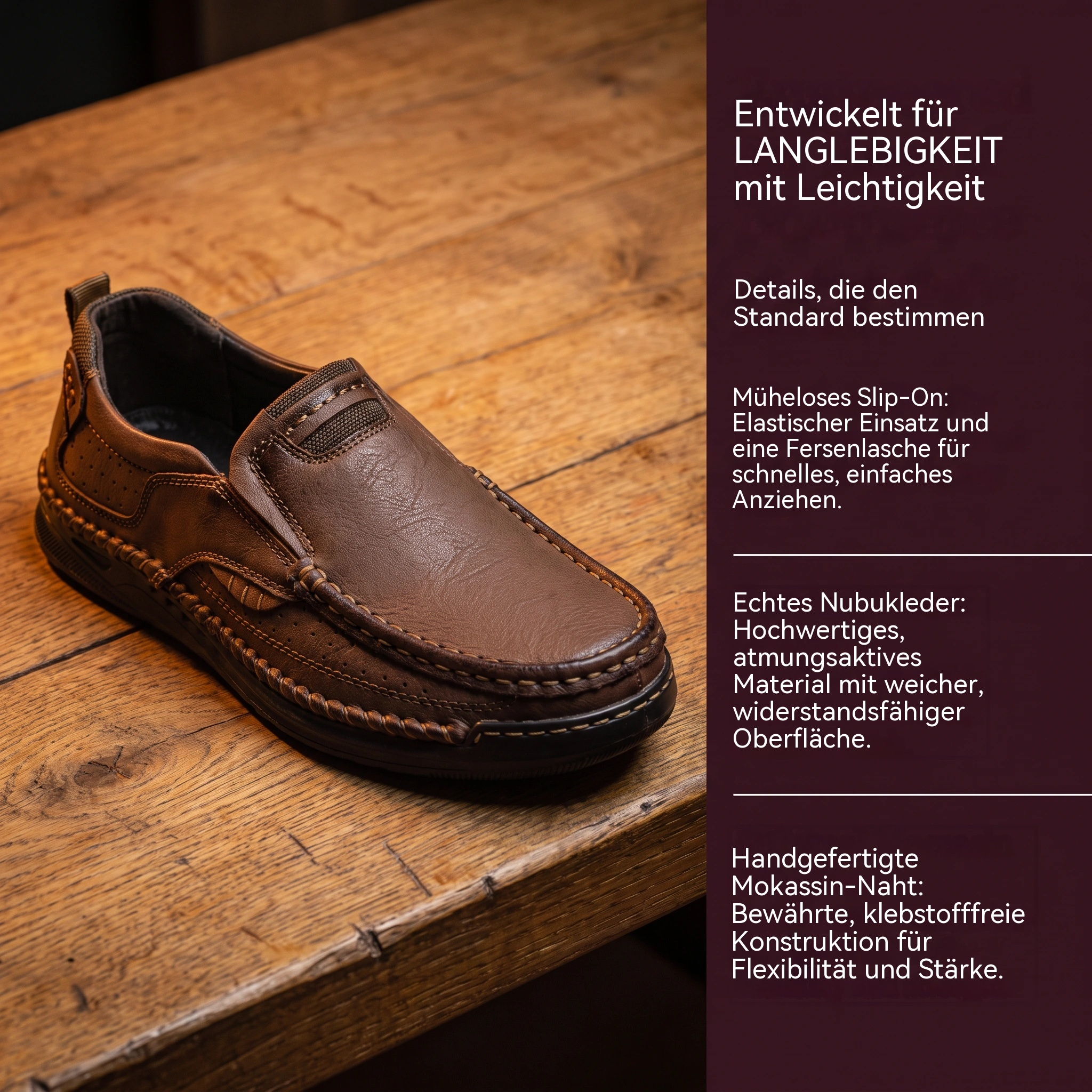 MANTRAFF® Men's Handmade Genuine Leather Orthopedic Loafers
