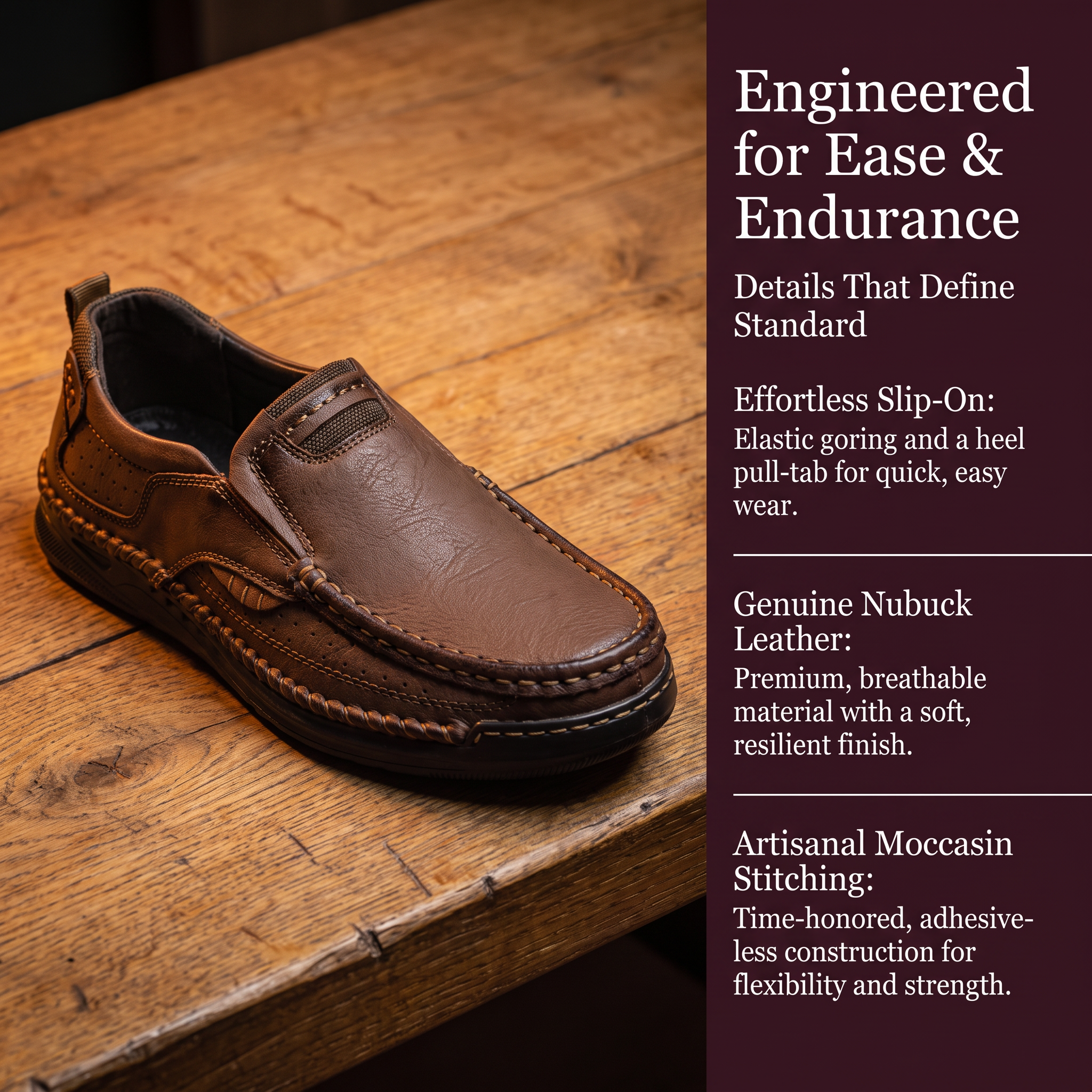 ⏰Last Day! 45% OFF 🔥TREKER®Braided Stitch Vent Cowhide Slip-on Shoes