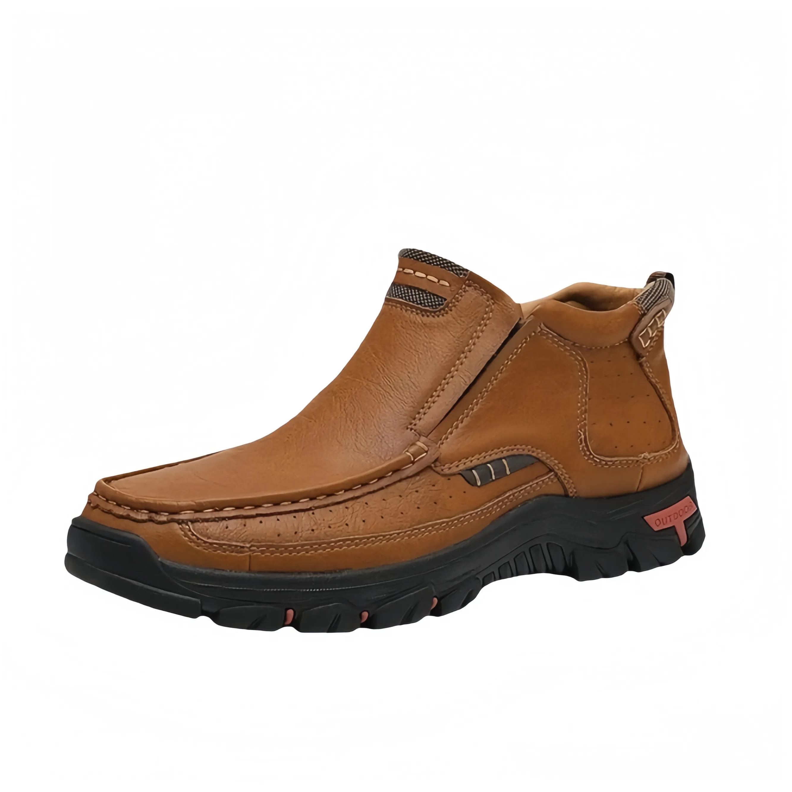 GARB®-RidgeWalker Wide-Toe Leather Comfort Walkers