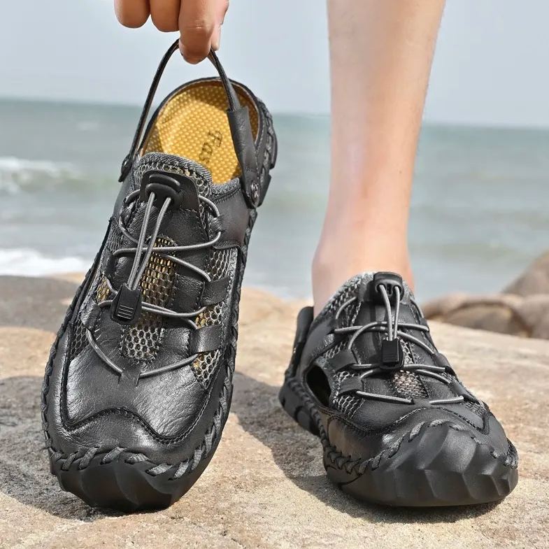 ⏰Last Day! 45% OFF 🔥TREKER®Men's Genuine Leather Orthopedic Outdoor Breathable  Sandals