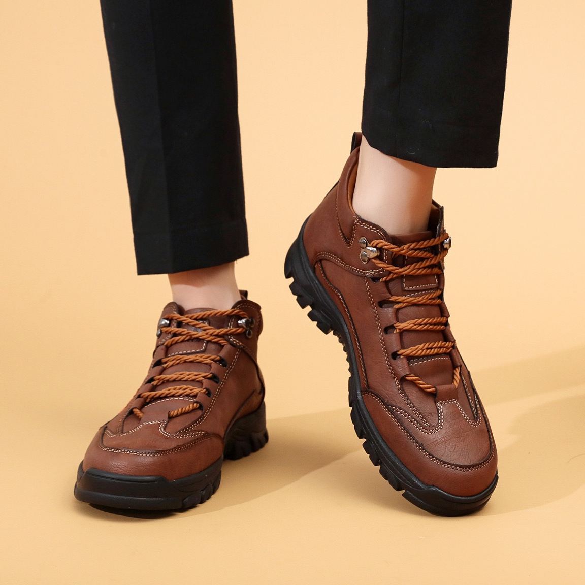 ⏰Last Day! 45% OFF  🔥TREKER®Men's Handmade Cowhide Orthopedic Breathable Walking Shoes