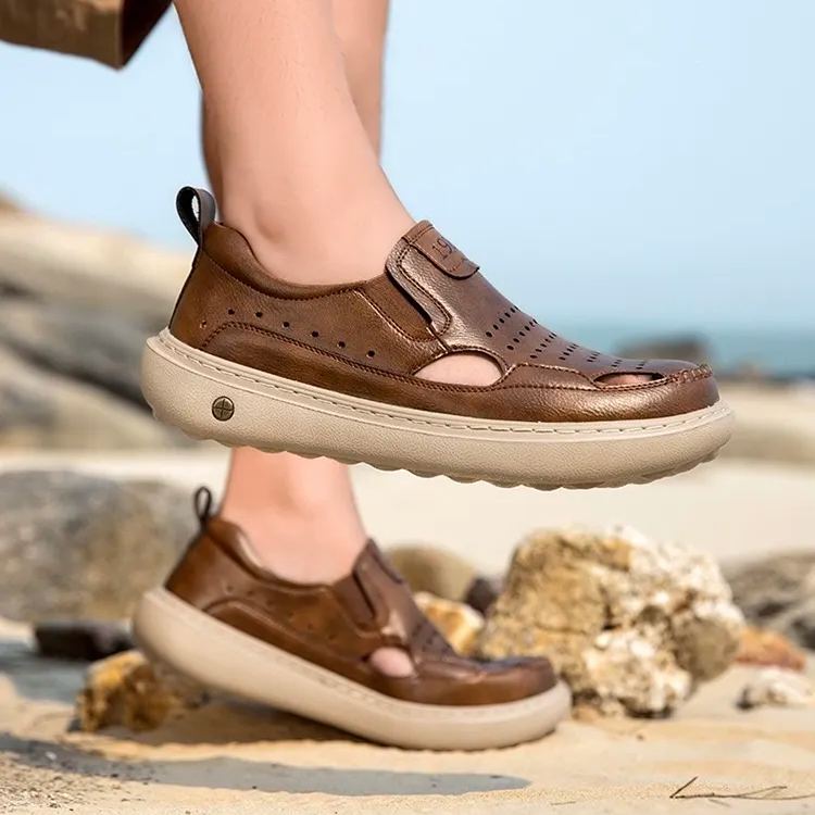 ⏰Last Day! 45% OFF  🔥TREKER®Men's Handmade Cowhide Orthopedic Breathable Walking Shoes