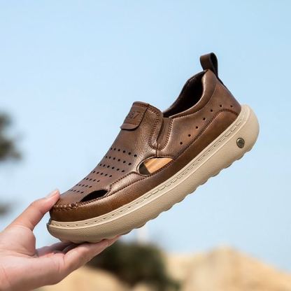 ⏰Last Day! 45% OFF  🔥TREKER®Men's Handmade Cowhide Orthopedic Breathable Walking Shoes
