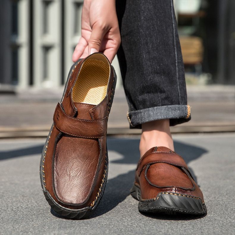 ⏰Last Day! 45% OFF  🔥TREKER®Men's Genuine Leather Walking Shoes with Arch Support & Wide Toe Box
