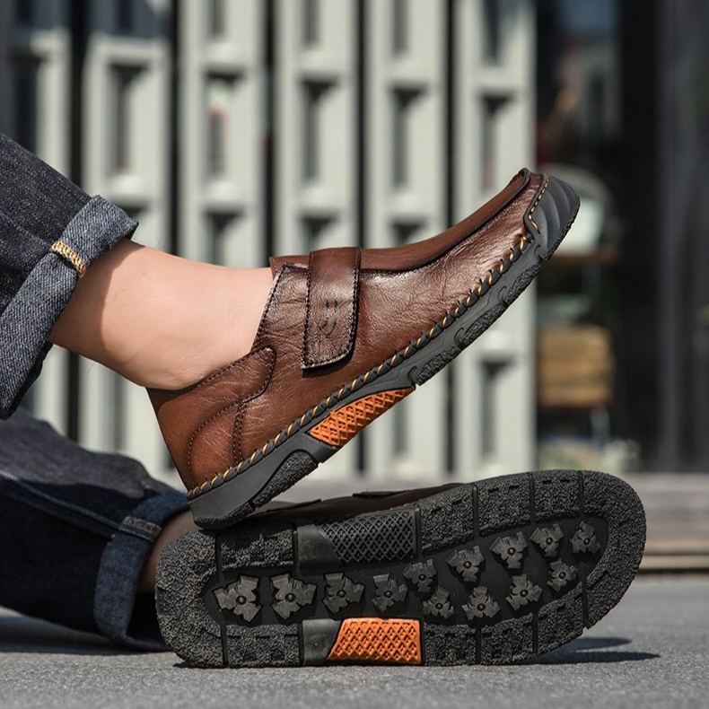 ⏰Last Day! 45% OFF  🔥TREKER®Men's Genuine Leather Walking Shoes with Arch Support & Wide Toe Box