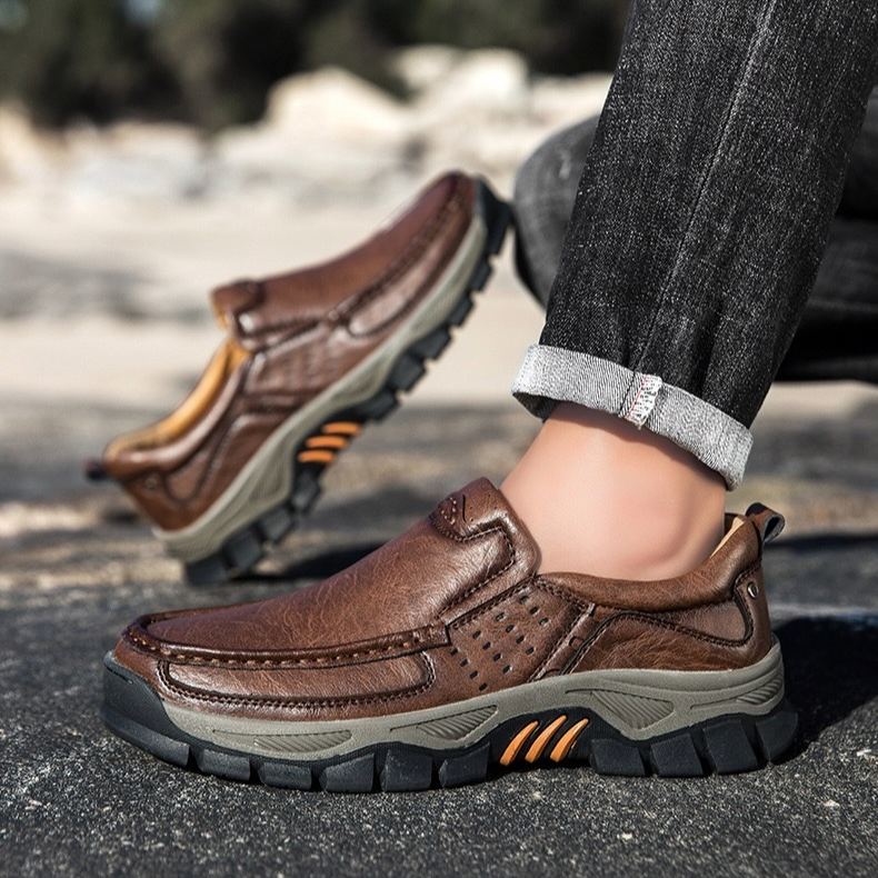 ⏰Last Day! 45% OFF  🔥TREKER®Men's Handmade Genuine Leather Orthopedic Walking Shoes 