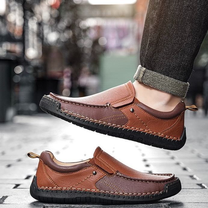 ⏰Last Day! 45% OFF  🔥TREKER®Men's Handmade Genuine Leather Orthopedic Loafers