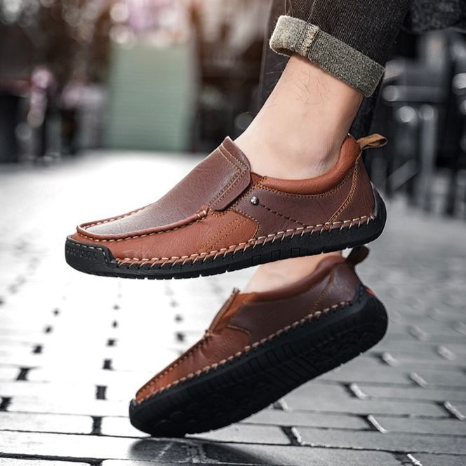 ⏰Last Day! 45% OFF  🔥TREKER®Men's Handmade Genuine Leather Orthopedic Loafers