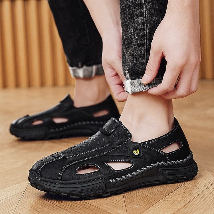 ⏰Last Day! 45% OFF  🔥TREKER®Men's Handmade Genuine Leather No-glue Orthopedic Sandals