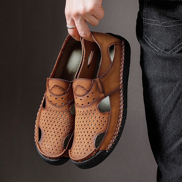 ⏰Last Day! 45% OFF  🔥TREKER®Men's Handmade Breathable No-glue Orthopedic Sandals