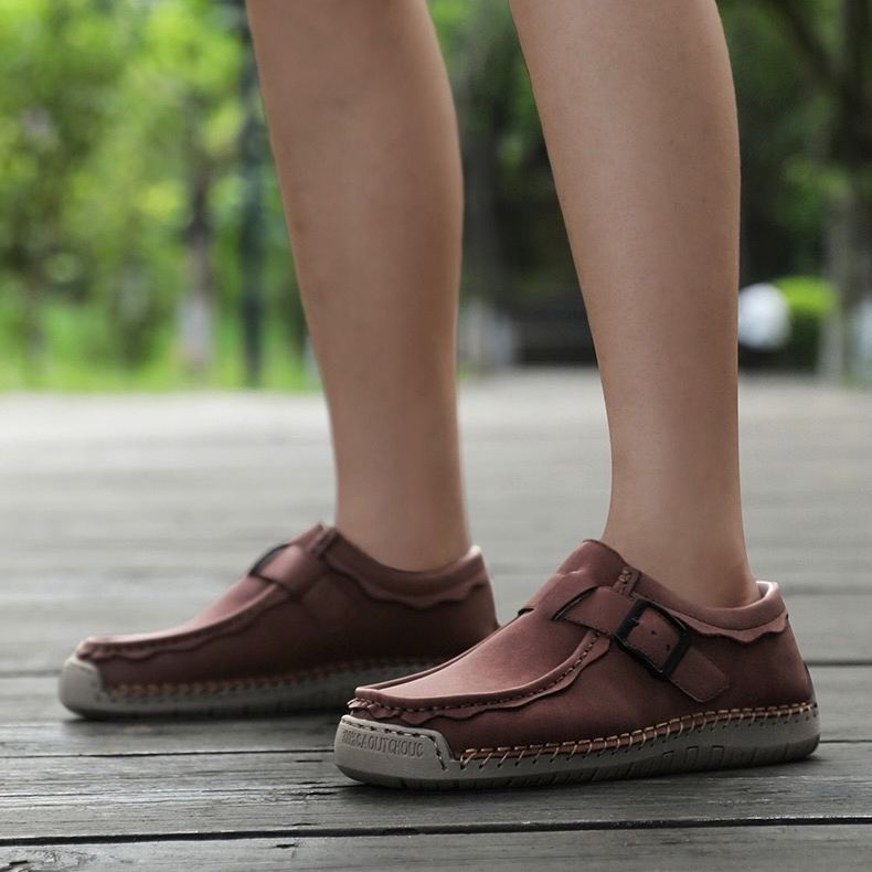 ⏰Last Day! 45% OFF  🔥TREKER®Men's Handmade Cowhide Orthopedic Breathable Walking Shoes