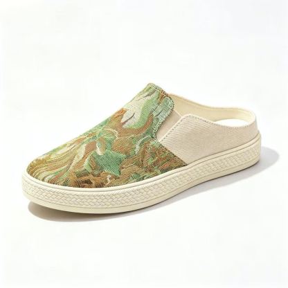 ⏰Last Day!45% OFF 🔥 PEAKER®Women’s Slip-On Printed Canvas Mule Sneakers(详情未做)