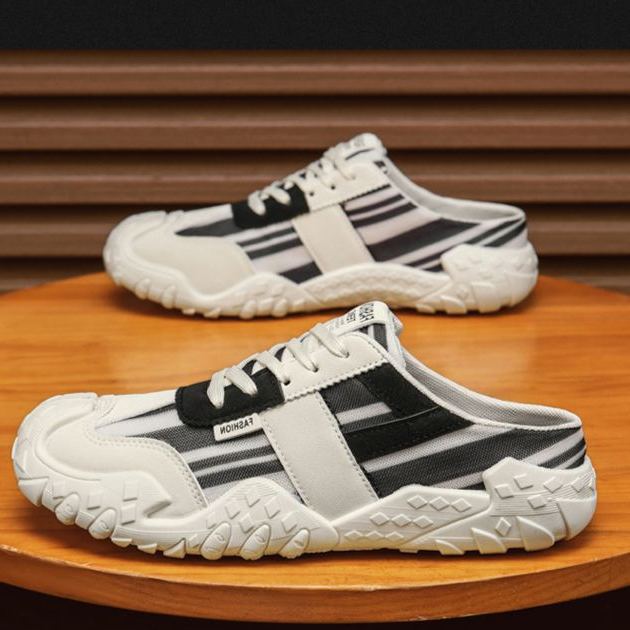 ⏰Last Day!45% OFF 🔥 PEAKER®Women’s Retro Stripe Color Block Mule Hiking Slip-On Sneakers Landing Page Copy(详情未做)