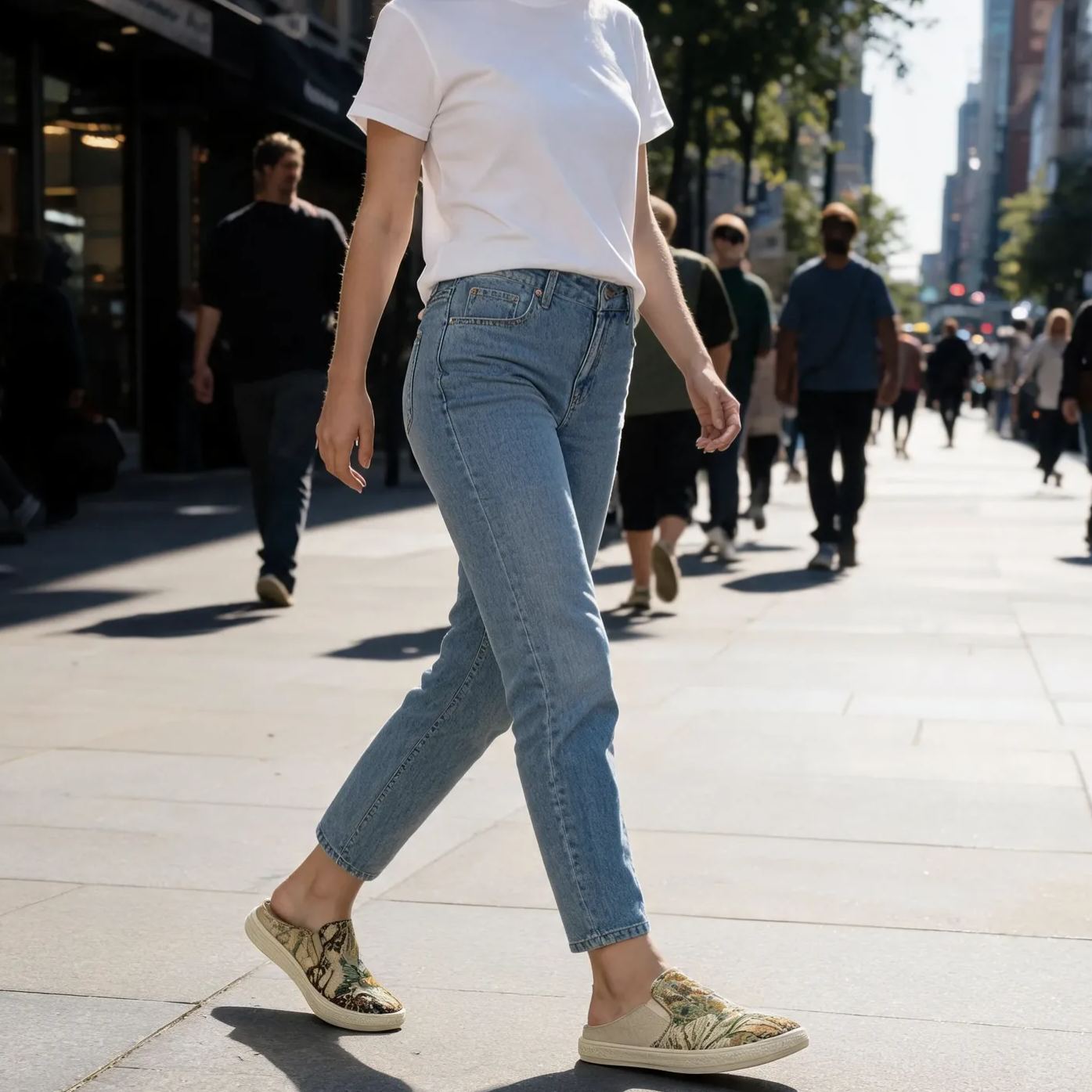 ⏰Last Day!45% OFF 🔥 PEAKER®Women’s Slip-On Printed Canvas Mule Sneakers(详情未做)